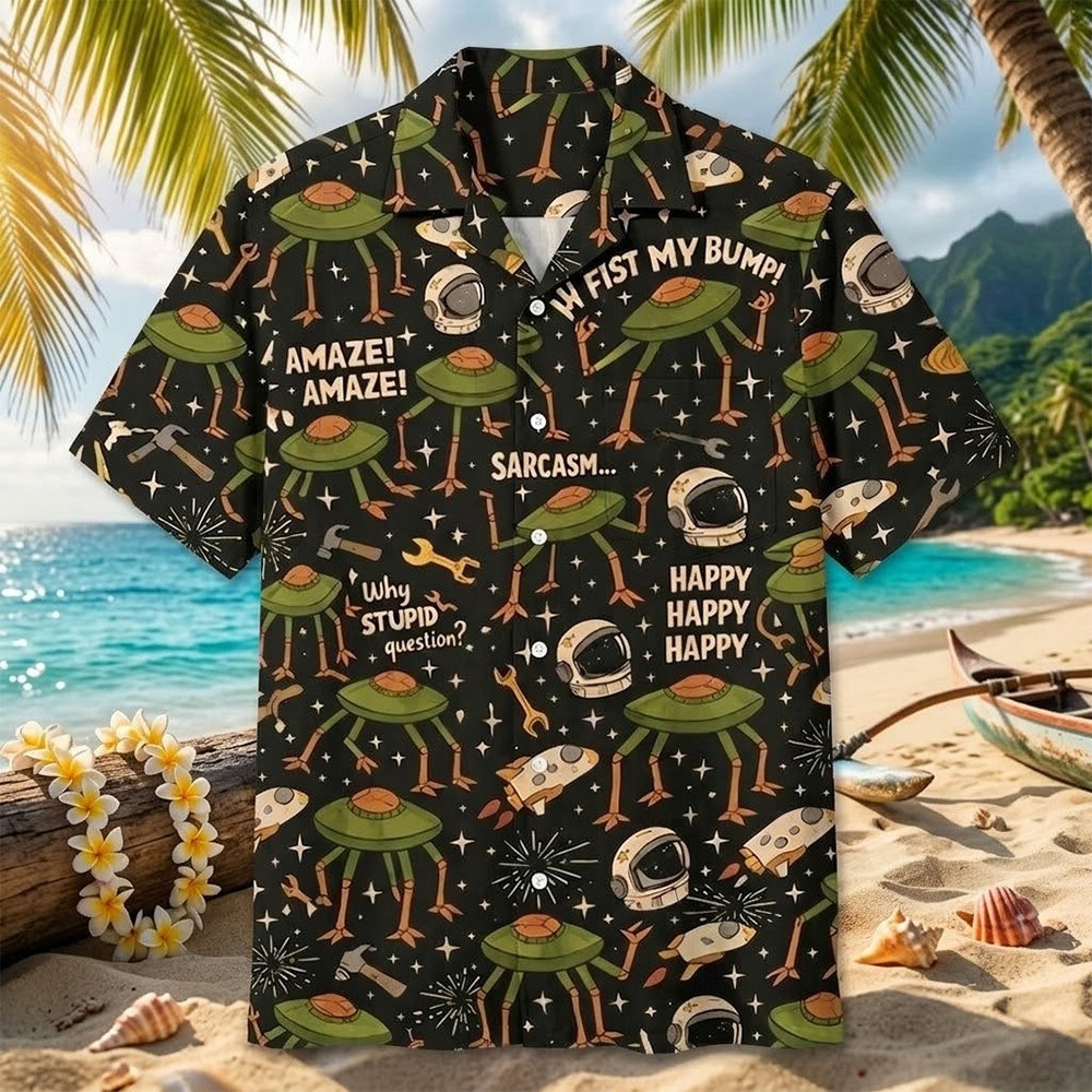 Project Hail Mary Rocky Alien Amaze Hawaiian Shirt Funny Alien Clothing Gift For Sci-Fi Fans