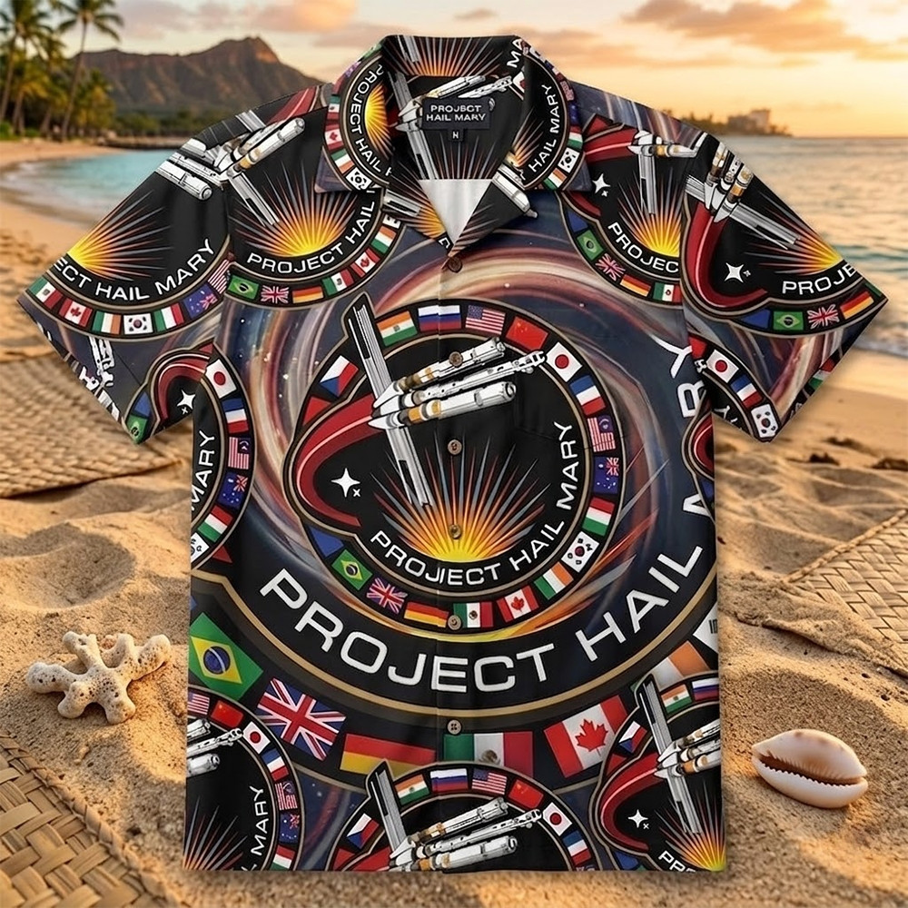 Project Hail Mary Rocky Alien Amaze Hawaiian Shirt Sci-Fi Fan Apparel Gift For Space Lovers