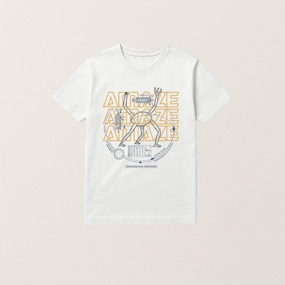 Project Hail Mary Rocky Amaze Amaze Amaze T-Shirt Sci Fi Book Fan Apparel Best Gift For Bookworm Fans