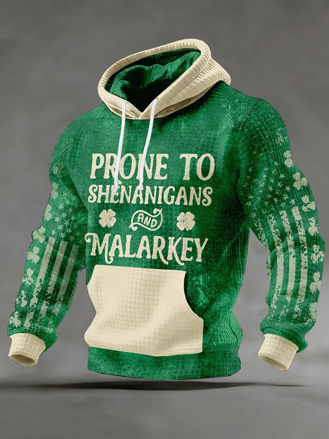 Prone To Shenanigans And Malarkey Hoodie St Patrick's Day Clothing Gifts For Boyfriend