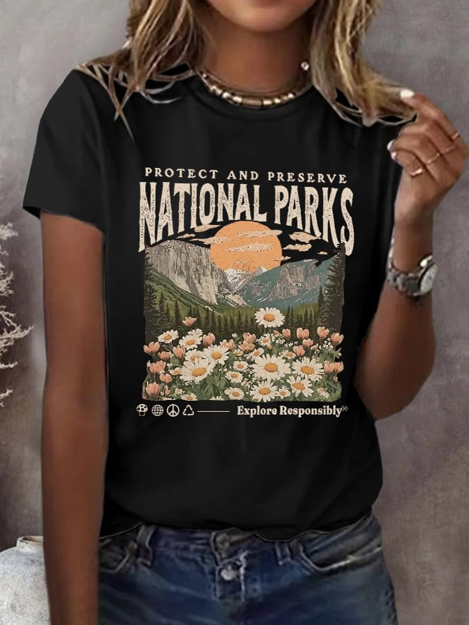 Protect National Parks Women's T-shirt Gift Ideas For Mom