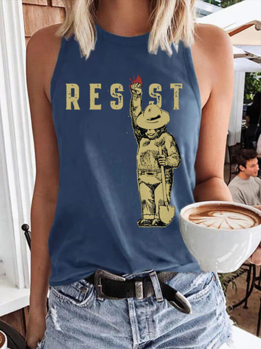 Protect Our National Parks Resist Bear Tank Top National Park Gifts For Women
