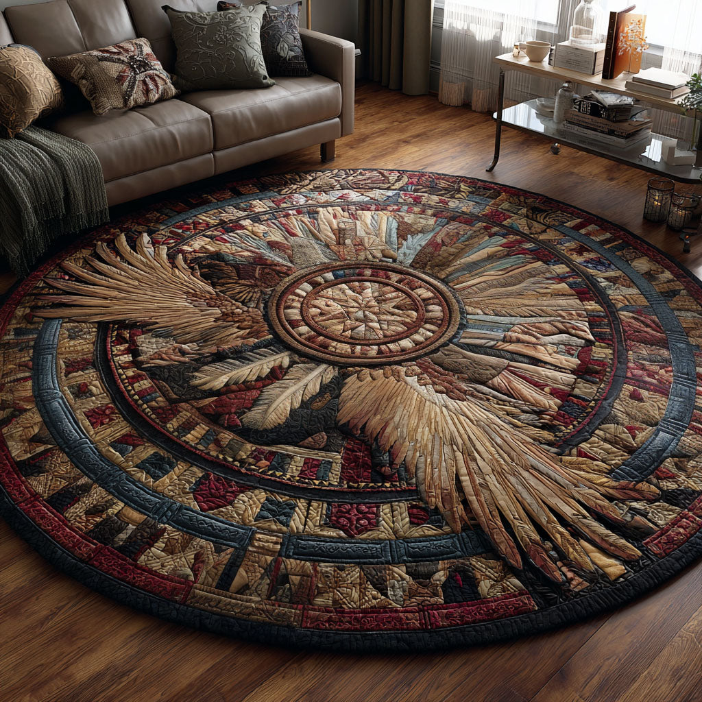 Protector of Skies Quilted Round Mat Entryway Rug Ideas Great Gifts For Farmers