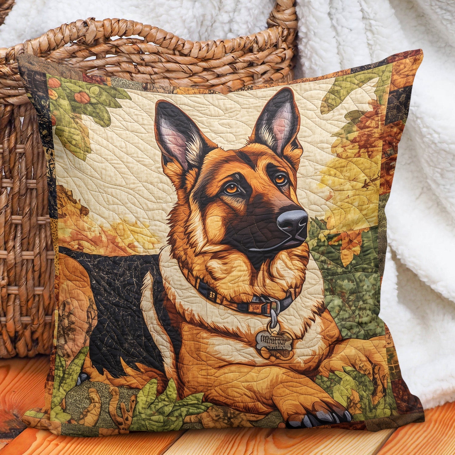 Protector Retreat Quilted Pillow Case Christmas Pillow Cover Gift Idea