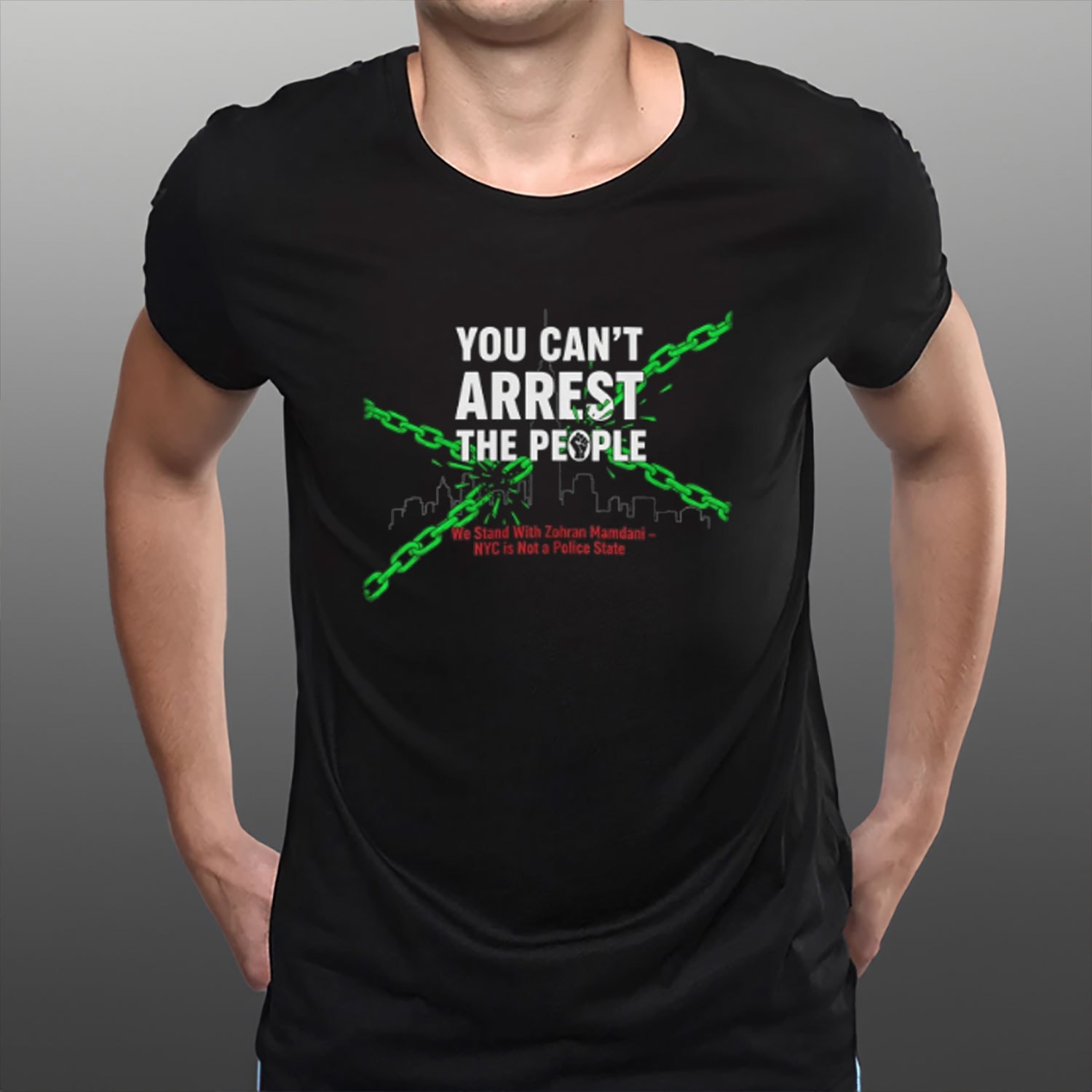 Protest You Can't Arrest The People T-Shirt Zohran Mamdani NYC Merch Political Gifts