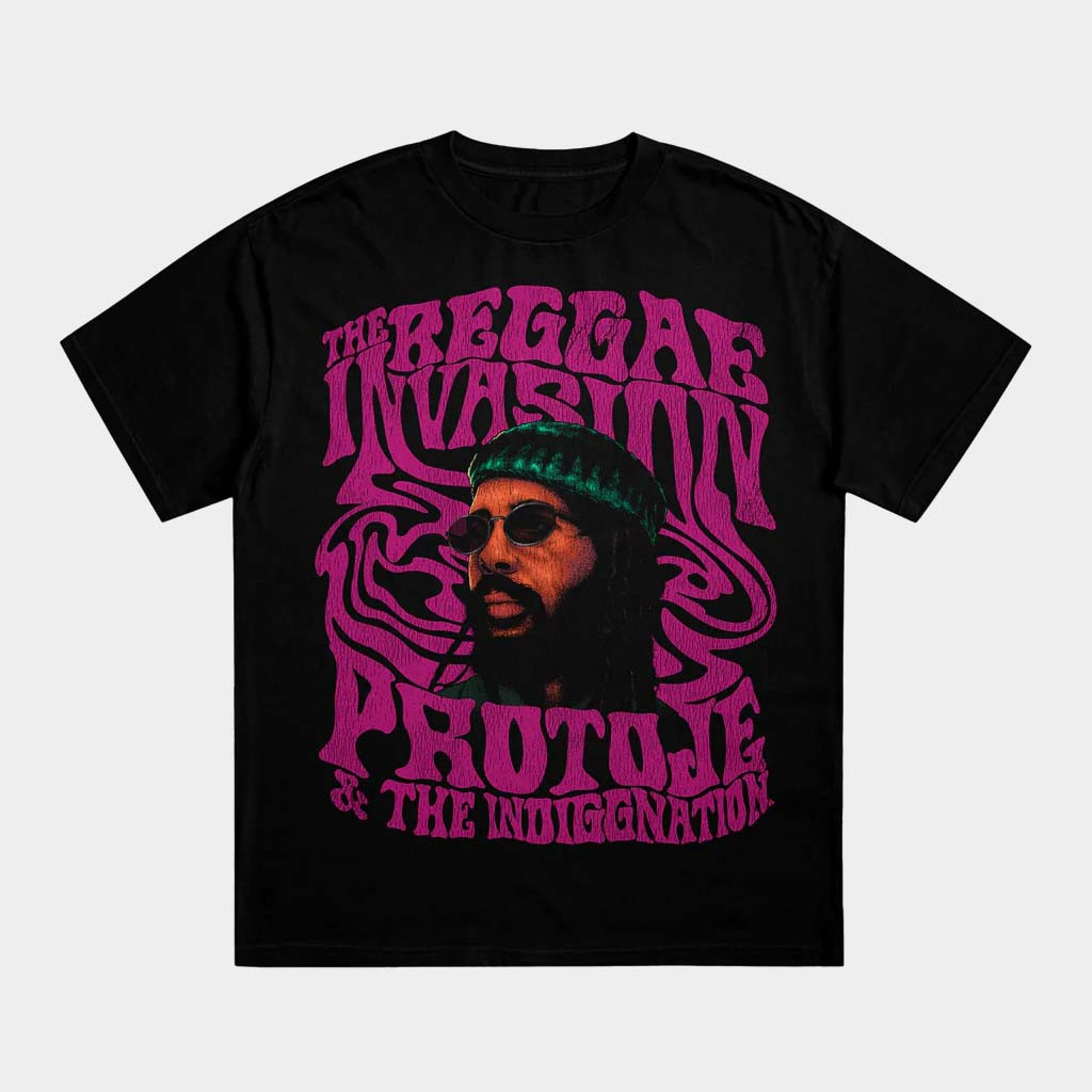 Protoje Merch The Reggae Invasion Protoje T-Shirt Gifts For Music Fans