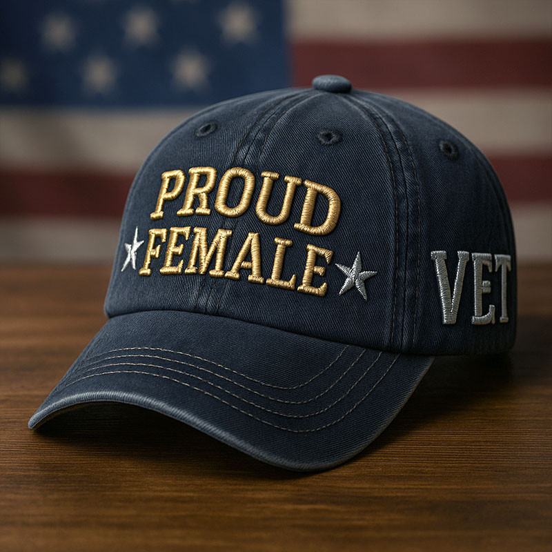 Proud Female Veteran Hat Proud Veteran Patriotic Baseball Cap Xmas Gifts For Her