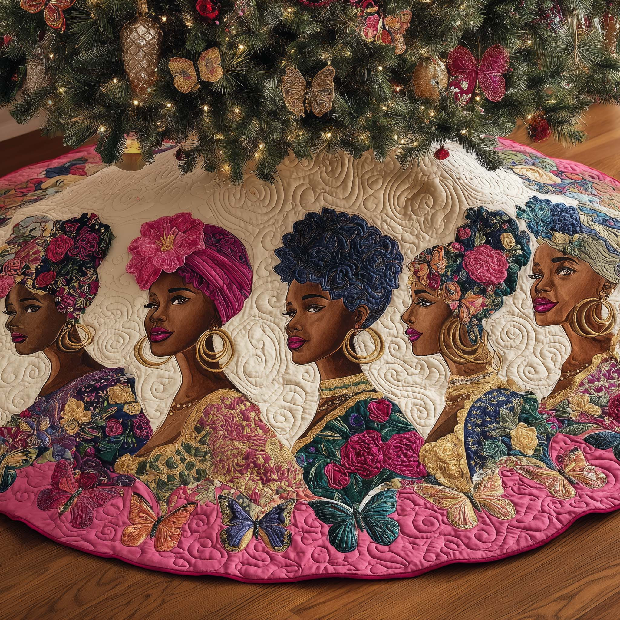 Proud Legacy Quilted Tree Skirt Aesthetic Home Decor Best Gifts For Mother