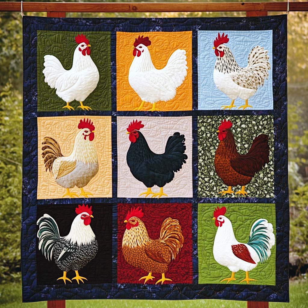 Proud Pecking Order Quilted Blanket Presents For Chicken Love