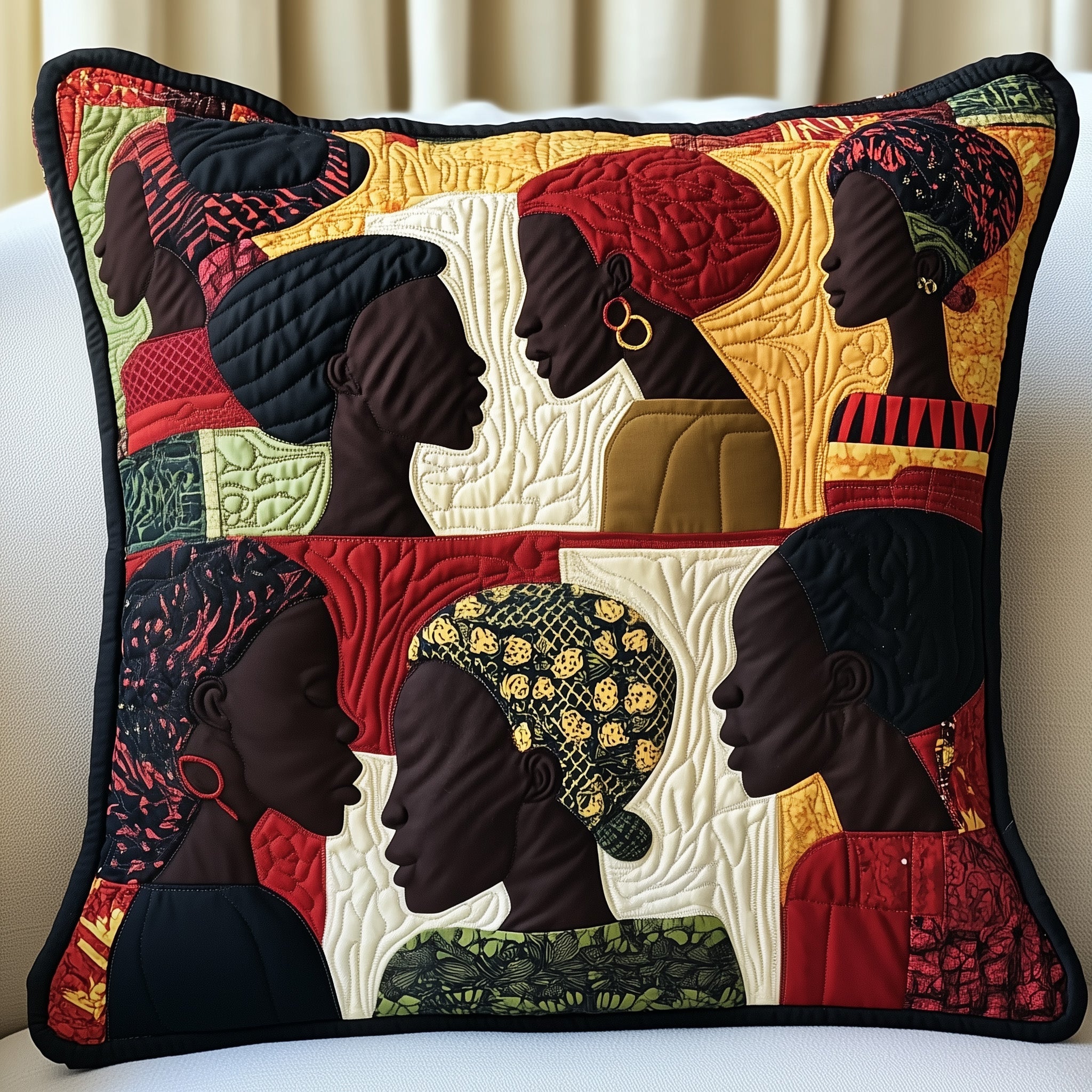Proud Root Quilted Pillow Case Decorative Pillow Cover MerchBest Melanin Gifts For Ladies