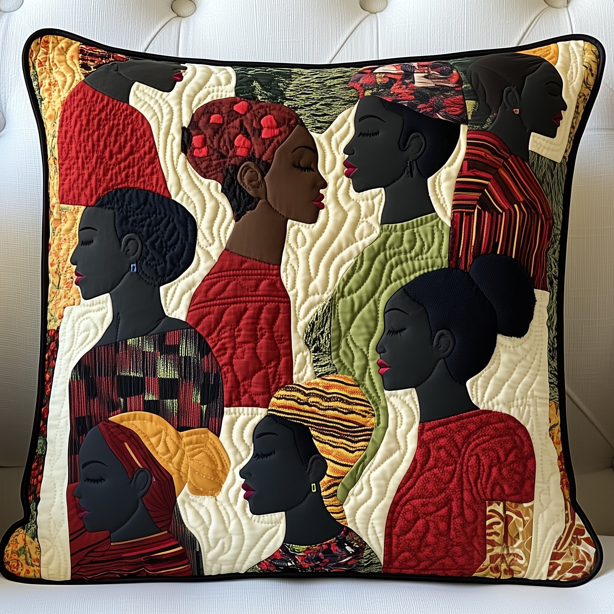 Proud Root Quilted Pillow Case Decorative Pillow Cover MerchMelanin Gifts For Black Women