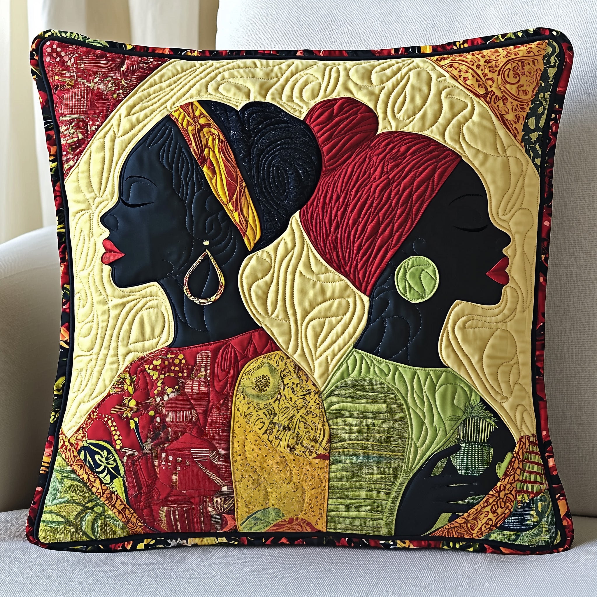 Proud Root Quilted Pillow Case Decorative Pillow Cover MerchMelanin Themed Gifts