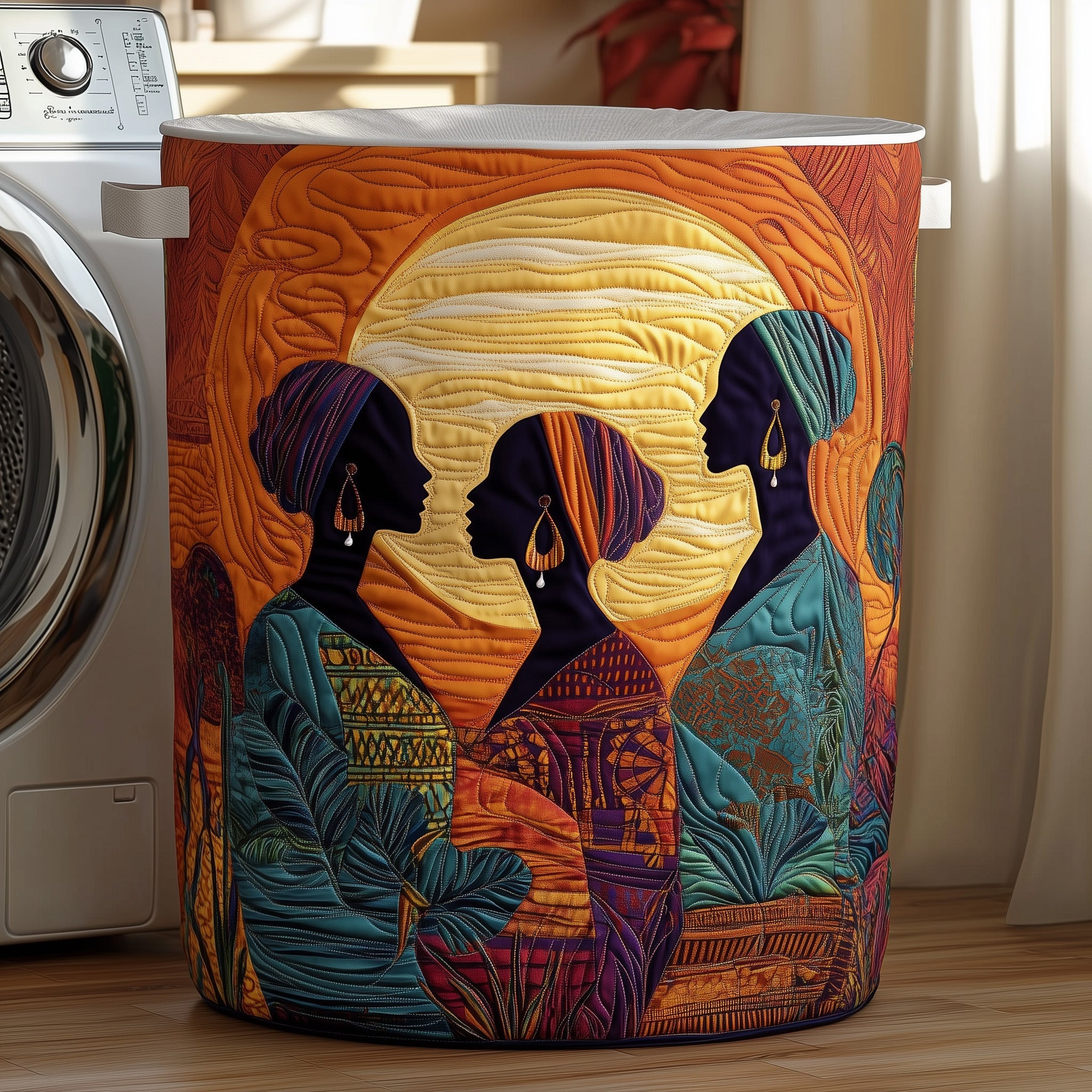 Proud Roots Quilted Laundry Basket Unique Gift For Laundry Lovers