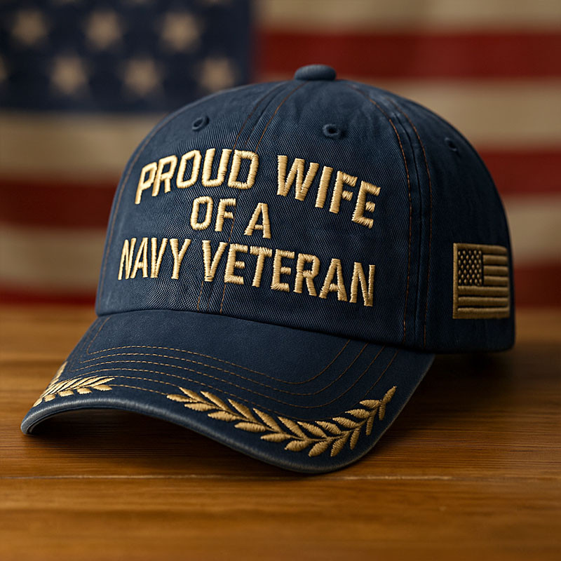 Proud Wife Of A Navy Veteran Hat Navy Baseball Cap Great Gifts For American