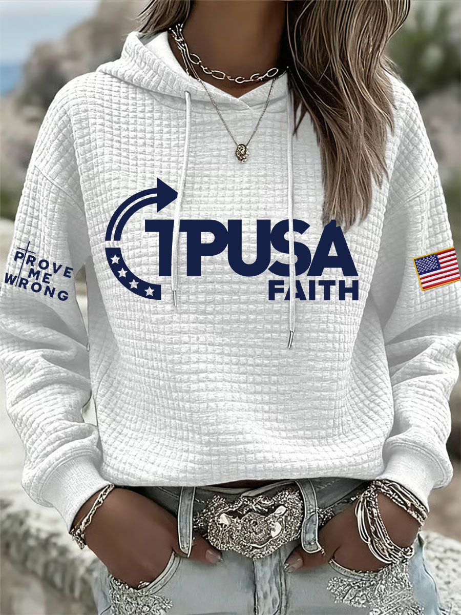 Prove Me Wrong Tpusa Faith Hoodies White Turning Point Usa Clothing