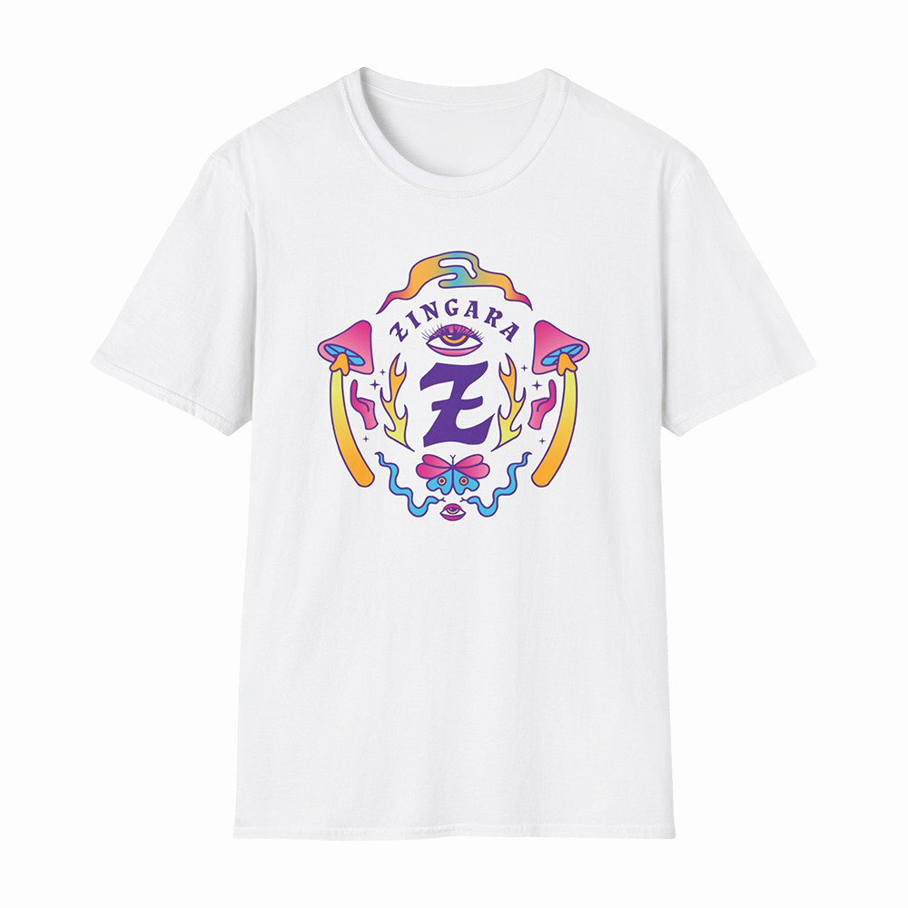 PSychedelic Mushroom Zingara T-Shirt Music Concert Merch Zingara Fans Gift