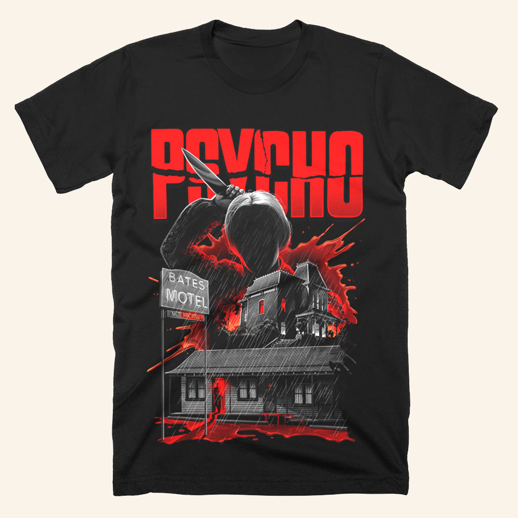 Psycho We All Go A Little Mad Sometimes T-Shirt Halloween Clothes Present For Friends Psycho We All Go A Little Mad Sometimes T-Shirt Halloween Clothes Present For Friends