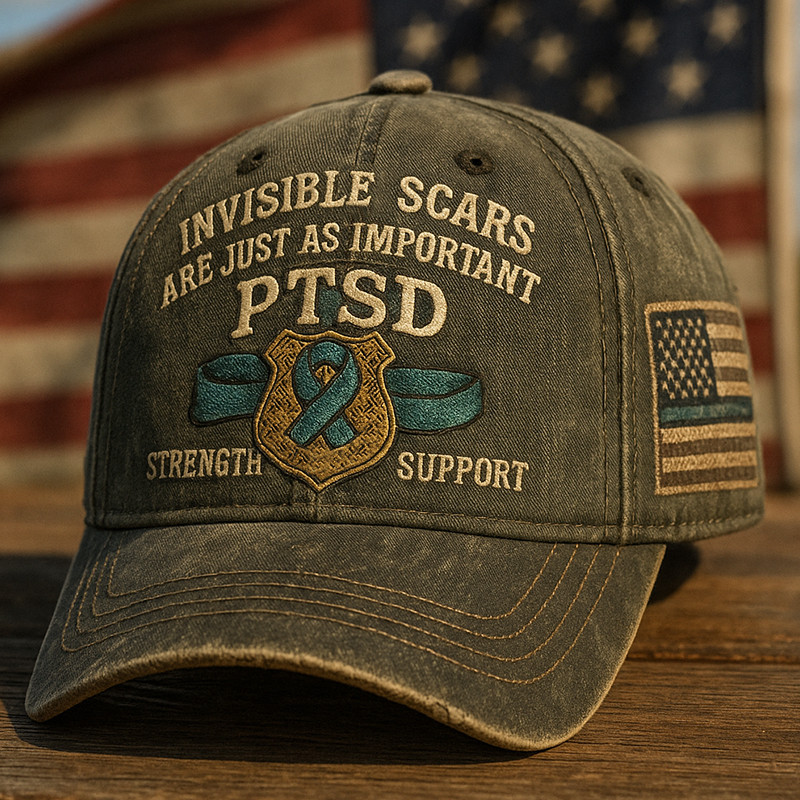 PTSD Awareness Hat Invisible Scars Are Just As Important Cap Best Veteran Gifts