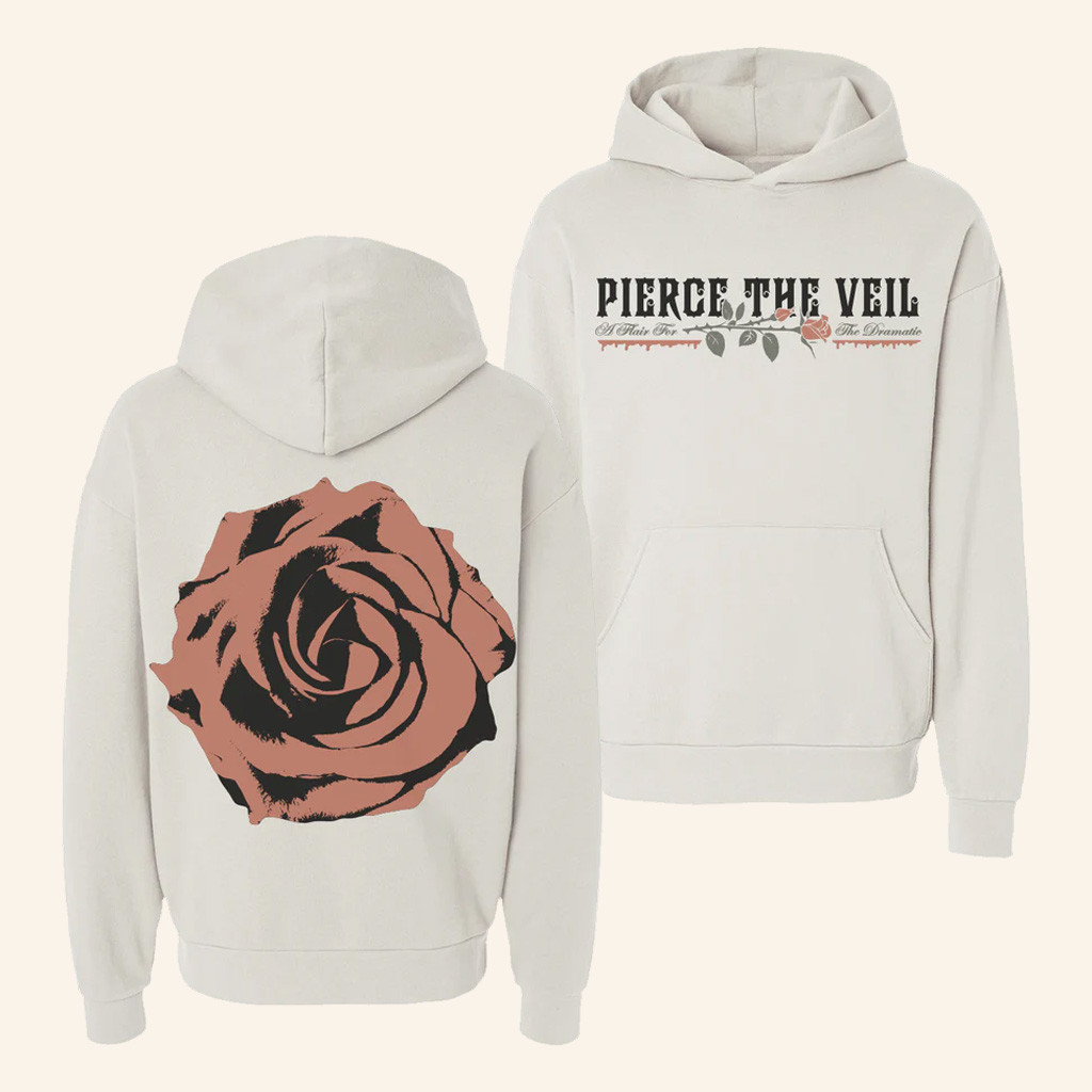 PTV Merch A Flair for the Dramatic Rose Hoodie Pierce The Veil Shirt Gifts For Rock Fans PTV Merch A Flair for the Dramatic Rose Hoodie Pierce The Veil Shirt Gifts For Rock Fans