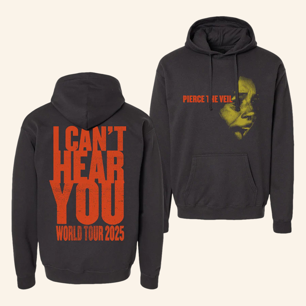 PTV Merch Black Screamer Hoodie I Can't Hear You World Tour 2025 Hoodie Gifts For Fans
