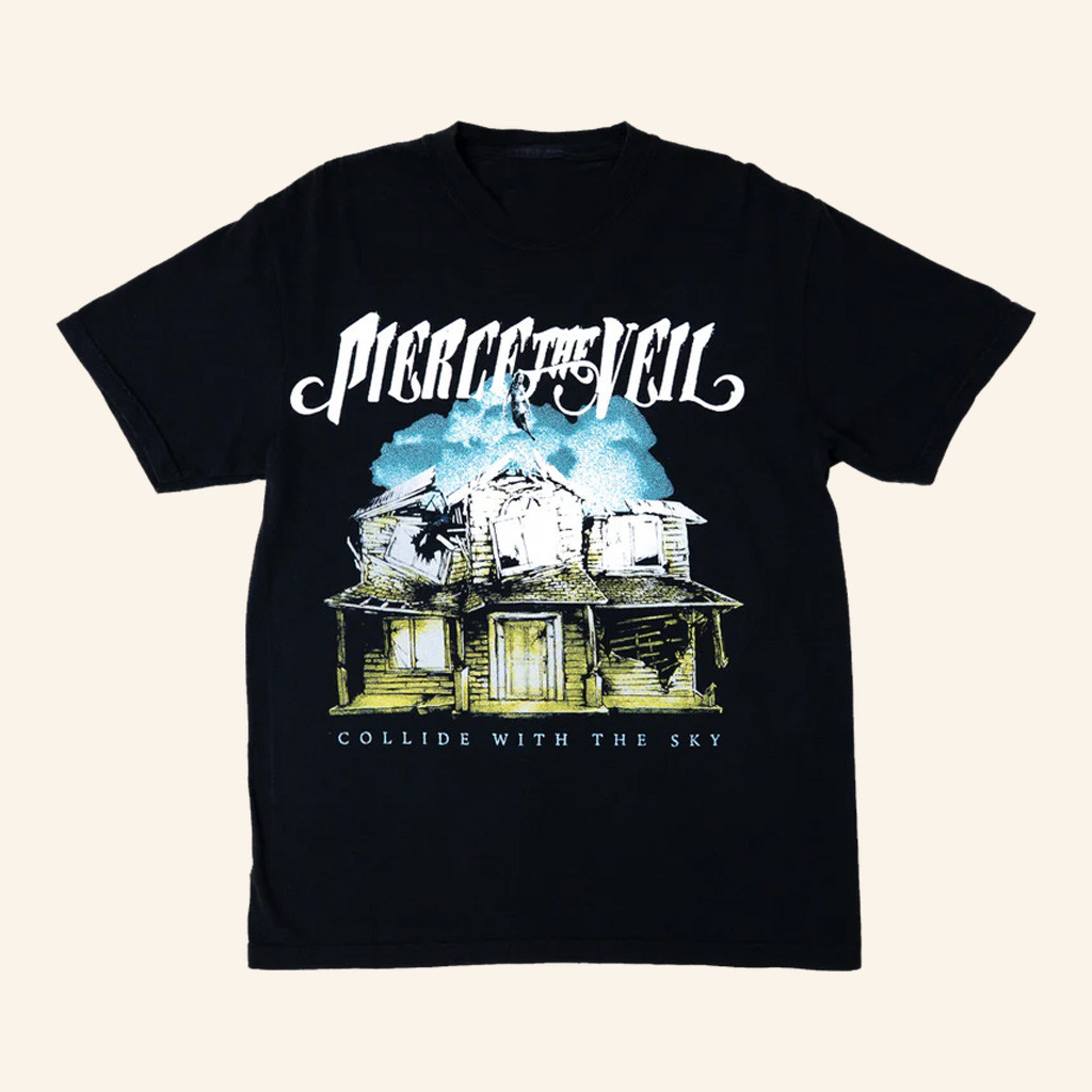 PTV Merch Collide With The Sky T-Shirt Pierce The Veil Shirt Gift Ideas For Rock Fans