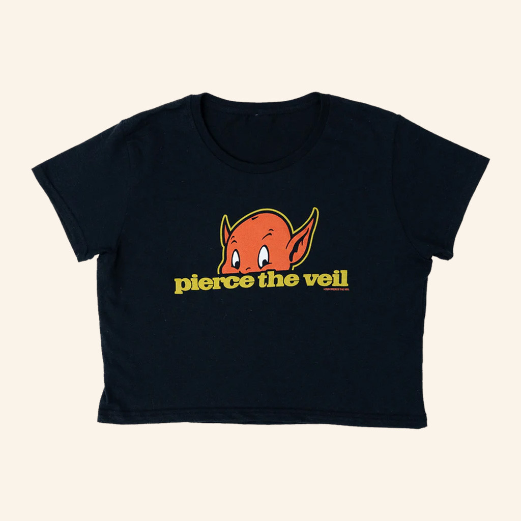 PTV Merch Darling Pierce The Devil Cropped T-Shirt Pierce The Veil Shirt Gift For Daughter PTV Merch Darling Pierce The Devil Cropped T-Shirt Pierce The Veil Shirt Gift For Daughter
