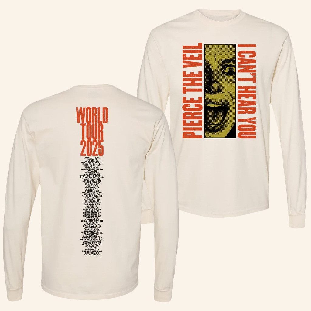 PTV Merch I Can't Hear You Screamblocks Long Sleeve T-Shirt Pierce The Devil Shirt Gifts PTV Merch I Can't Hear You Screamblocks Long Sleeve T-Shirt Pierce The Devil Shirt Gifts