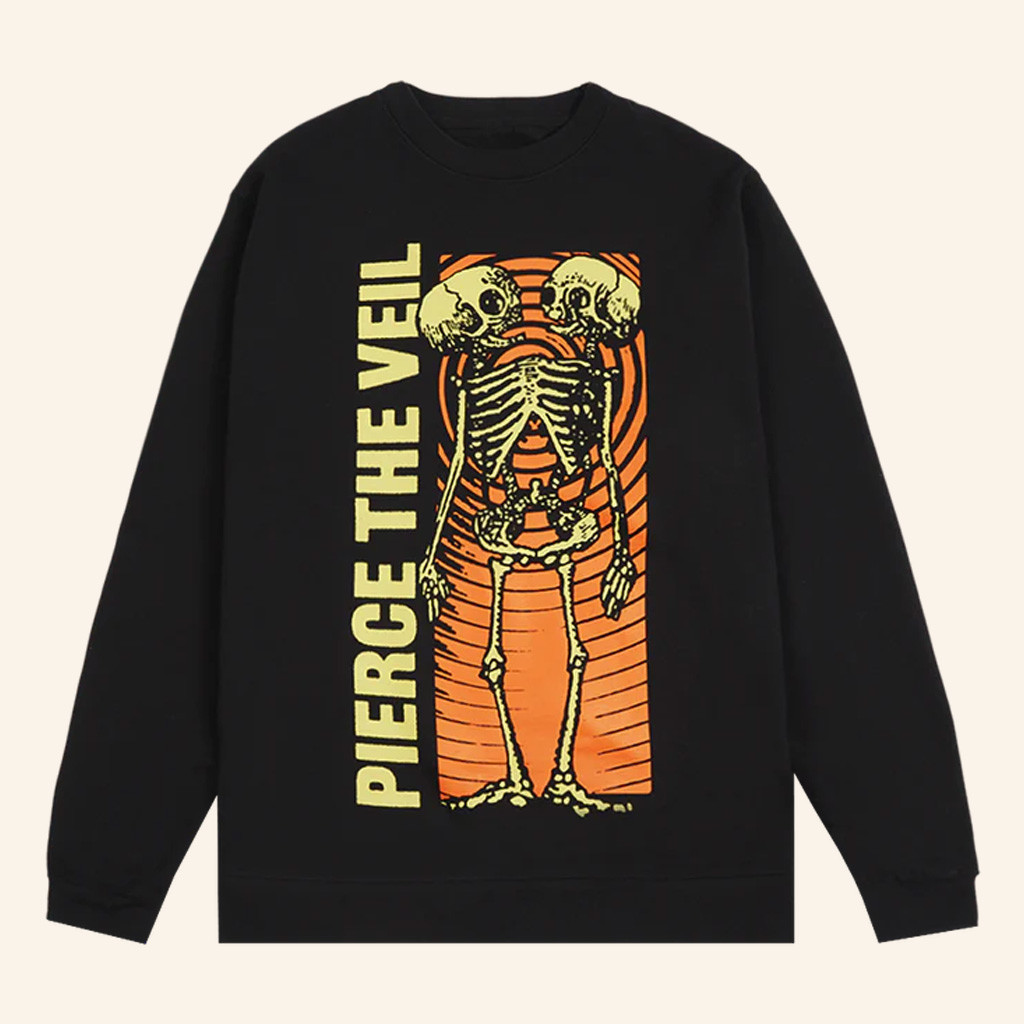 PTV Merch Skeleton Lovers Crewneck Pierce The Devil Sweatshirt Gift For Best Friends PTV Merch Skeleton Lovers Crewneck Pierce The Devil Sweatshirt Gift For Best Friends