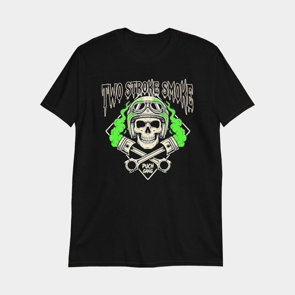 Puch Gang Two Stroke Smoke Skull T-Shirt Best Gifts For Husband
