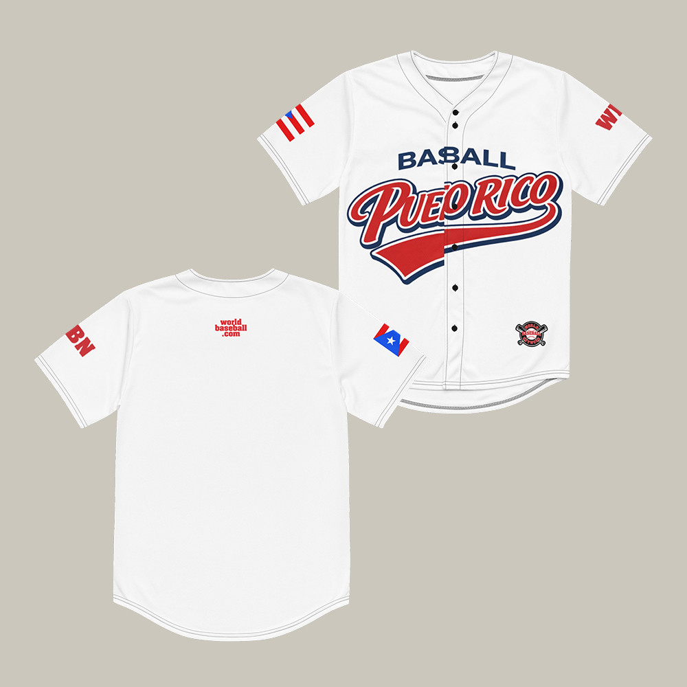 Puerto Rico 2026 World Baseball Classic Jersey World Baseball Shirt Game Day Gift For Husband