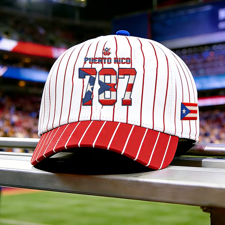 Puerto Rico 787 Baseball Hat Bad Bunny Baseball Cap Sport Fan Gift For Him