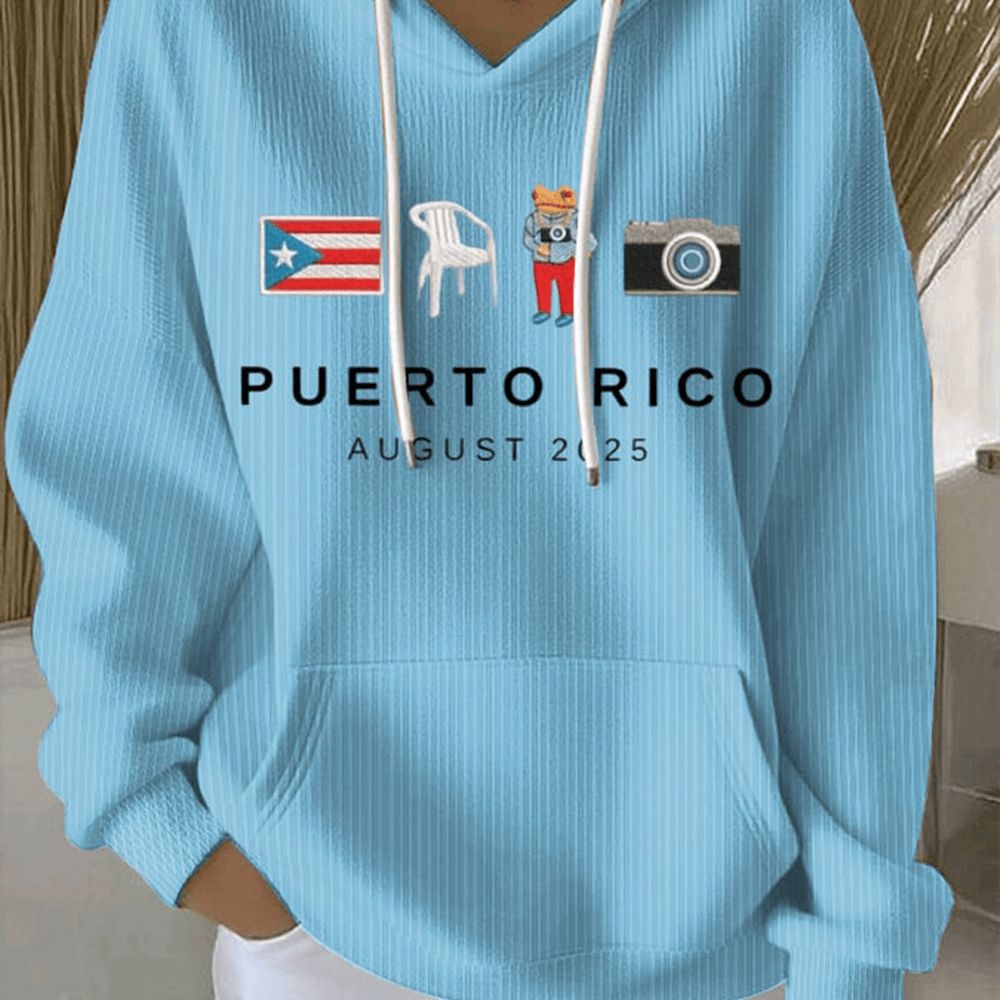 Puerto Rico August 2025 Hoodie Bad Bunny Halftime Show Hooded Sweatshirt