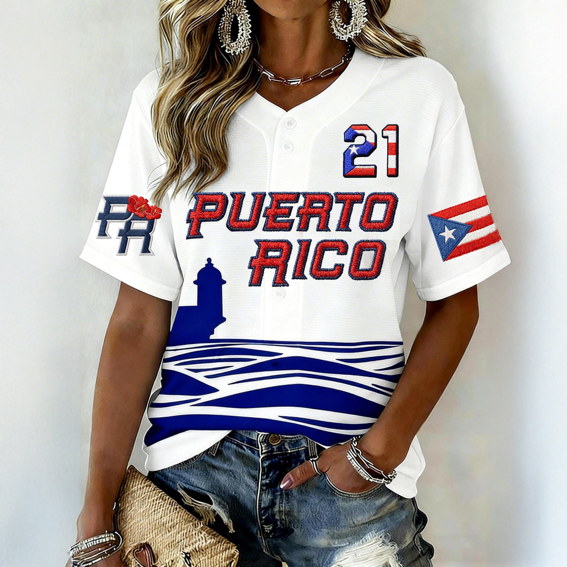 Puerto Rico Baseball Jersey Bad Bunny Baseball Merch Boricua Pride Clothing