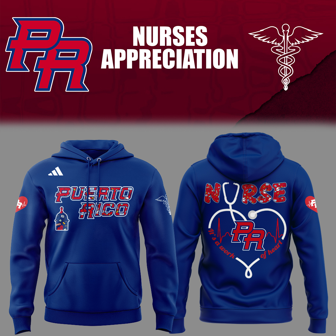 Puerto Rico Baseball Nurse Appreciation Hoodie Baseball Fan Gifts