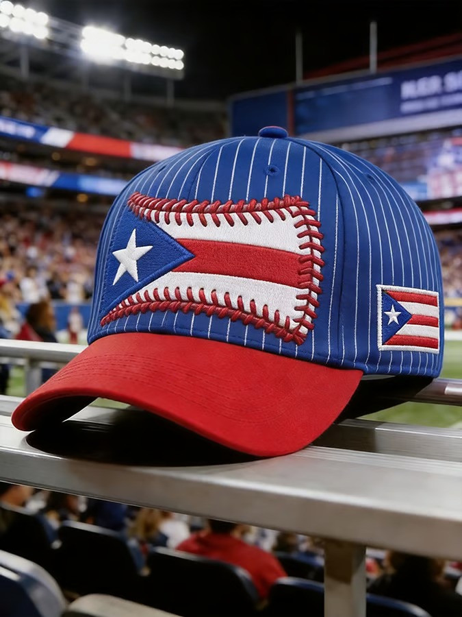 Puerto Rico Baseball Stitch Flag Cap World Baseball Classic 2026 Boricua Team Fan Hat Best Gift Ideas