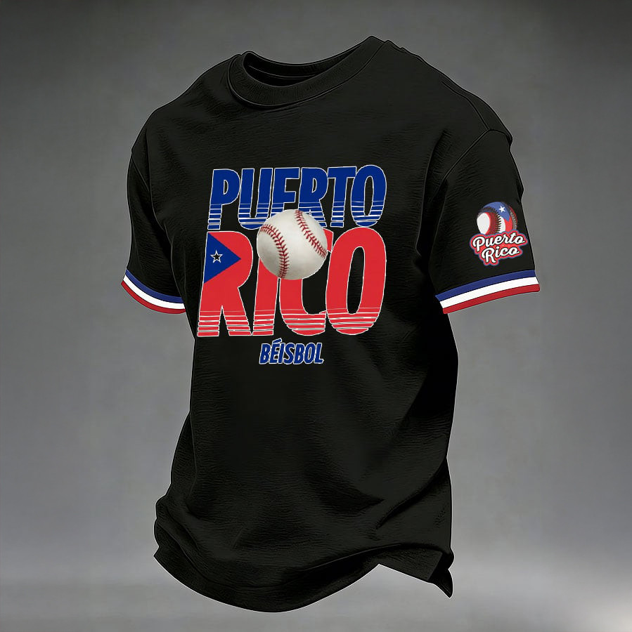 Puerto Rico Baseball T-Shirt Bad Bunny Fan Mech Baseball Fan Present Ideas