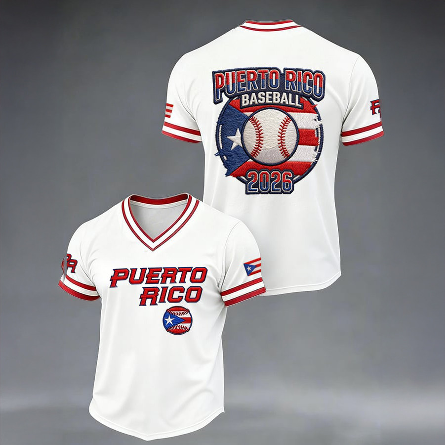 Puerto Rico Baseball T-Shirt World Baseball Puerto Rico Clothes Present Idea For Fans