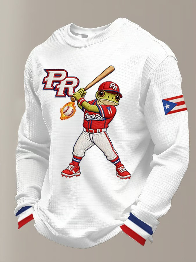 Puerto Rico Coqui Frog Long Sleeve Shirt World Classic 2026 Boricua Mascot Team Best Gift For Fans