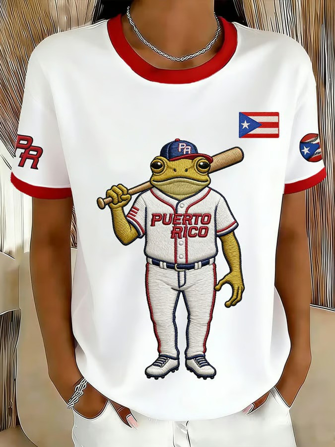 Puerto Rico Coqui Mascot Baseball Shirt World Classic 2026 Boricua Frog Team Fan Gear Gift For Family
