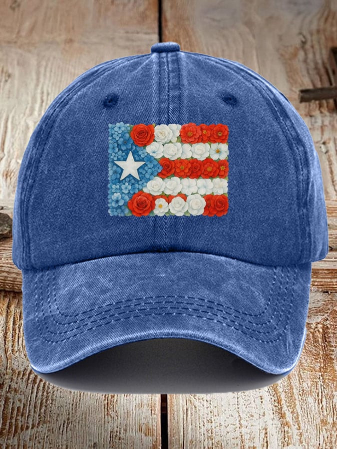 Puerto Rico Flag Graphic Hat Bad Bunny Baseball Cap Unique Gifts For Fans