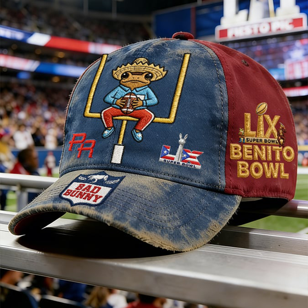 Puerto Rico LIX Benito Bowl Vintage Hat Bad Bunny Super Bowl Halftime Show 2026 Cap