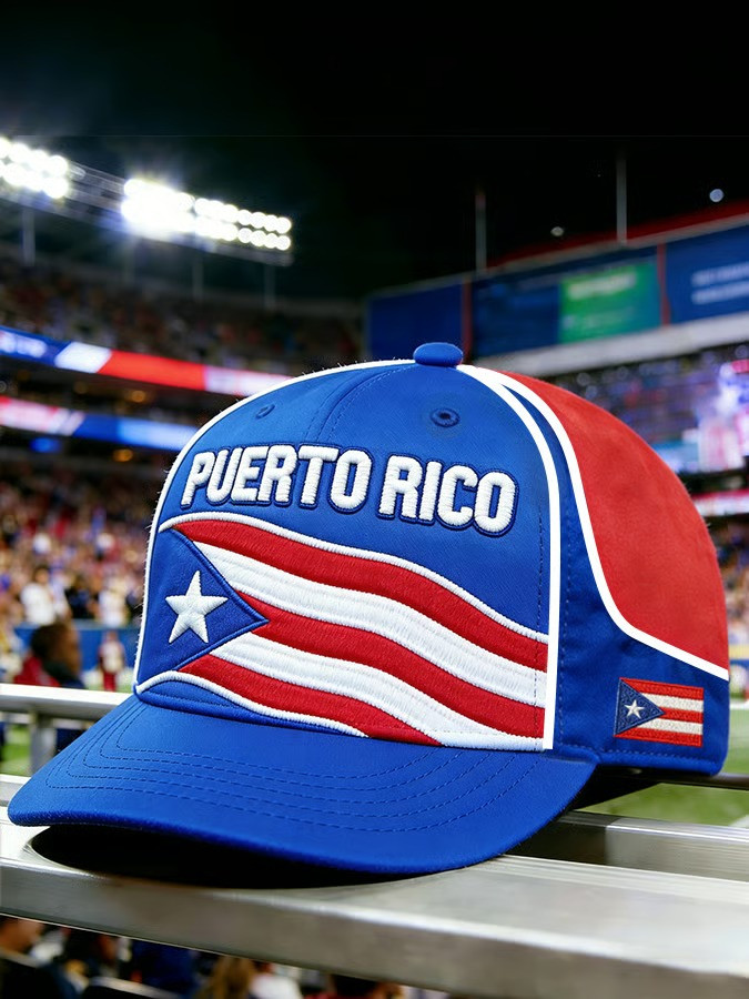 Puerto Rico National Team Baseball Cap World Classic 2026 Boricua Colors Fan Apparel Gift For Dad