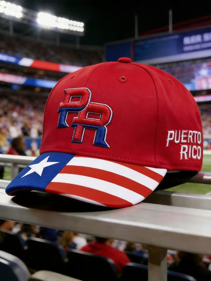 Puerto Rico Red Stripe Baseball Cap World Classic 2026 Boricua Team Stadium Hat Best Gift For Friends