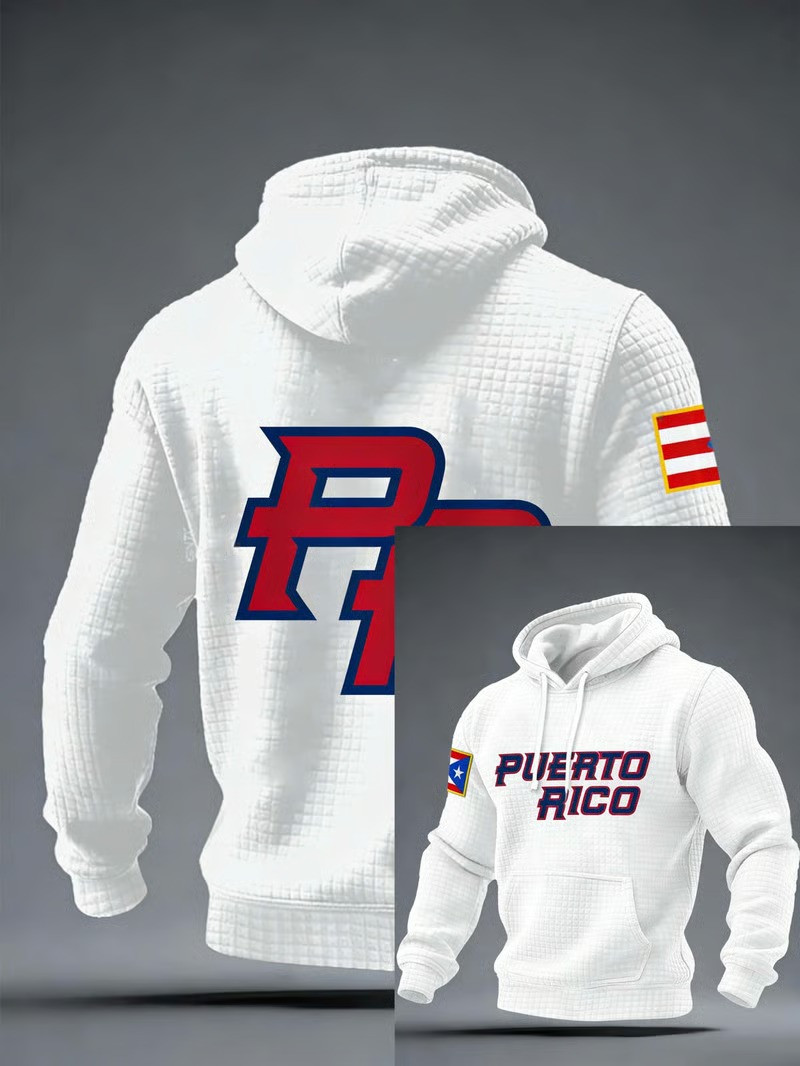 Puerto Rico WBC 2026 Baseball Hoodie PR Logo Puerto Rican Flag Baseball Fan Gear Gift For Family