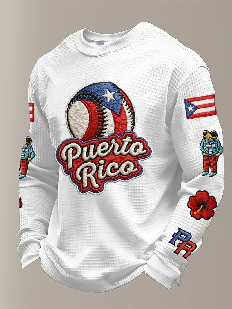 Puerto Rico WBC 2026 Baseball Long Sleeve Shirt Puerto Rico Ball PR Logo Fan Gear Best Gift For Supporters