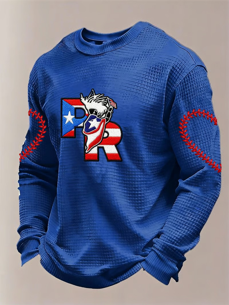 Puerto Rico WBC 2026 PR Mascot Baseball Long Sleeve Shirt Puerto Rican Pride Fan Merch Gift For Family