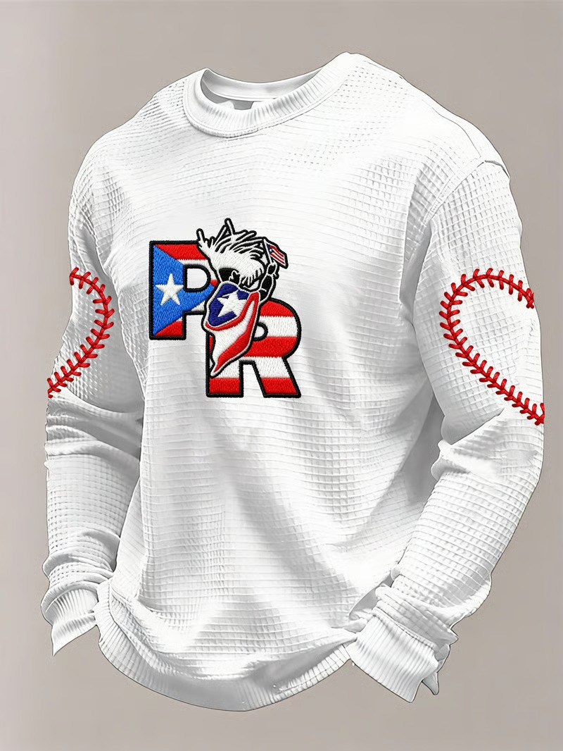 Puerto Rico WBC 2026 PR Mascot Baseball Long Sleeve Shirt Puerto Rican Pride Fan Merch Gift For Supporters