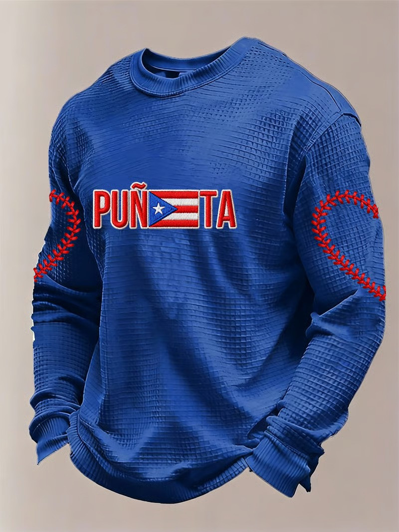 Puerto Rico WBC 2026 Puneta Long Sleeve Shirt Puerto Rican Baseball Fan Merch Gift For Supporters