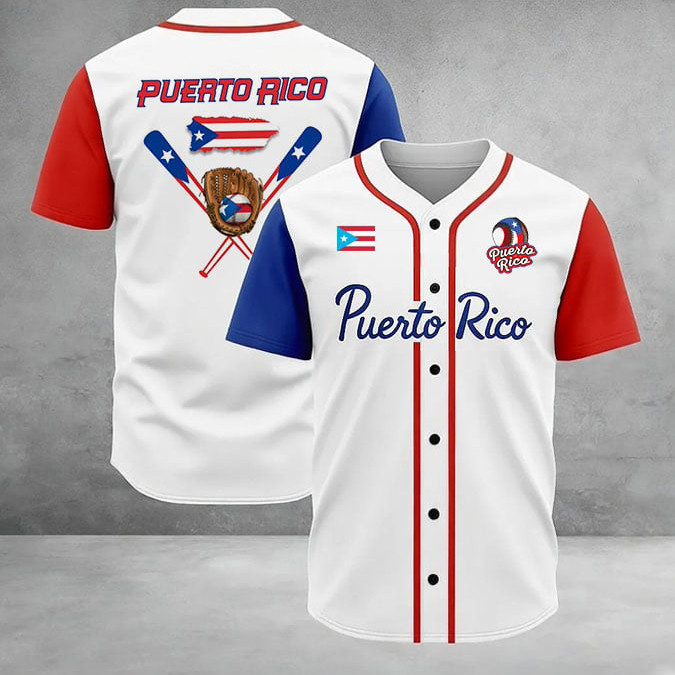Puerto Rico World Baseball Classic Jersey Baseball Clothes Gift For Bad Bunny Fans