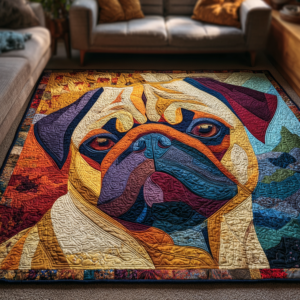Pug Charm Area Rug  Floor Rugs Xmas Gifts For Cousins